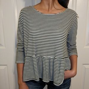 Free People Striped Blouse